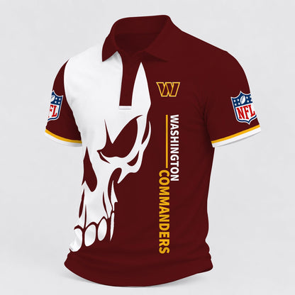 [TOUCHDOWN DEAL] NEW CUSTOMIZED NFL12 WTC WASHINGTON COMMANDERS POLO SHIRT