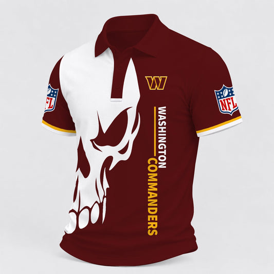 [TOUCHDOWN DEAL] NEW CUSTOMIZED NFL12 WTC WASHINGTON COMMANDERS POLO SHIRT