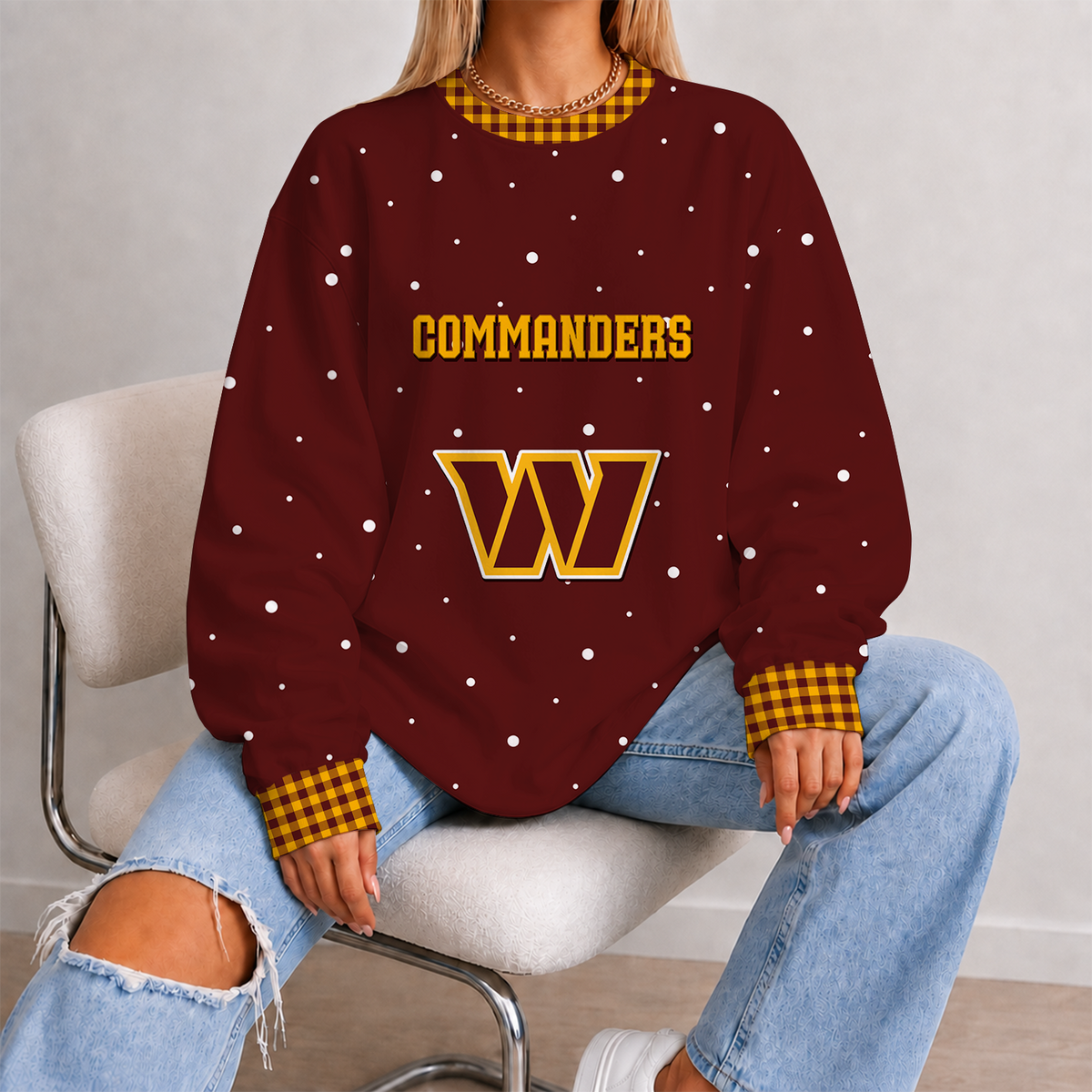 [TOUCHDOWN DEAL] NEW CUSTOMIZED NFL12 WTC WASHINGTON COMMANDERS UNISEX SWEATSHIRT