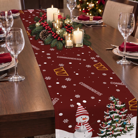 [TOUCHDOWN DEAL] NEW CUSTOMIZED NFL12 WTC WASHINGTON COMMANDERS TABLE RUNNER