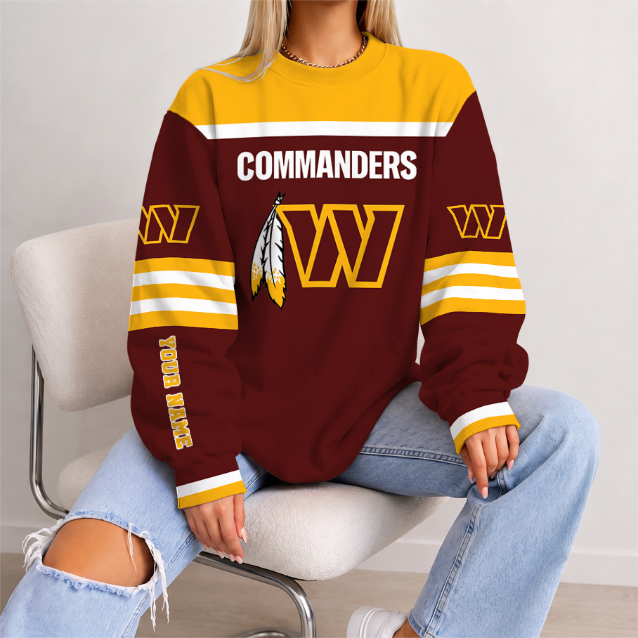 [TOUCHDOWN DEAL] NEW CUSTOMIZED NFL12 WTC WASHINGTON COMMANDERS UNISEX SWEATSHIRT