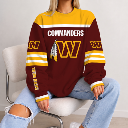 [TOUCHDOWN DEAL] NEW CUSTOMIZED NFL12 WTC WASHINGTON COMMANDERS UNISEX SWEATSHIRT