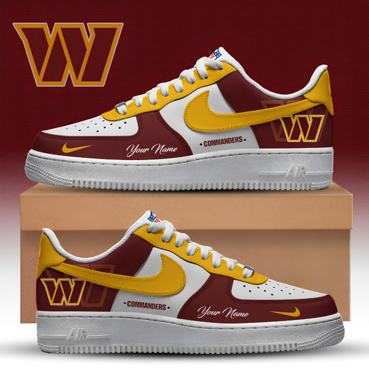 [TOUCHDOWN DEAL] NEW CUSTOMIZED NFL12 WTC WASHINGTON COMMANDERS AF1 SNEAKERS