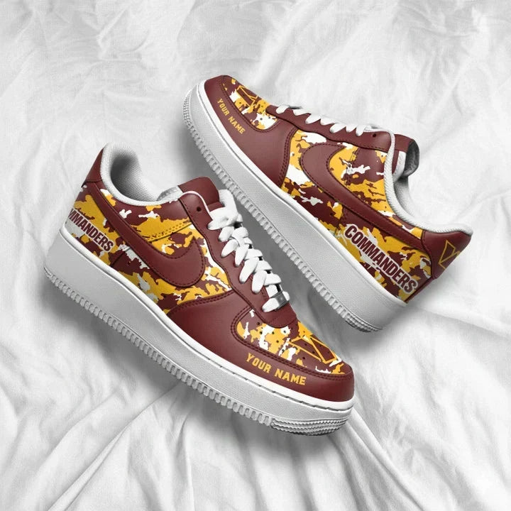 [TOUCHDOWN DEAL] NEW CUSTOMIZED NFL12 WTC WASHINGTON COMMANDERS AF1 SNEAKERS
