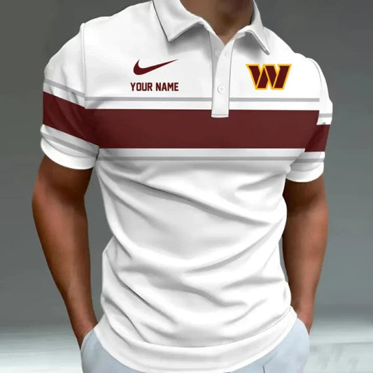 [TOUCHDOWN DEAL] NEW CUSTOMIZED NFL12 WTC WASHINGTON COMMANDERS POLO SHIRT