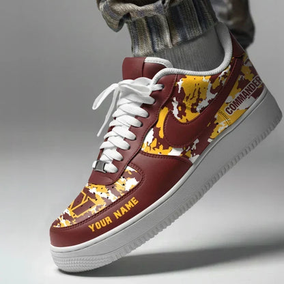 [TOUCHDOWN DEAL] NEW CUSTOMIZED NFL12 WTC WASHINGTON COMMANDERS AF1 SNEAKERS