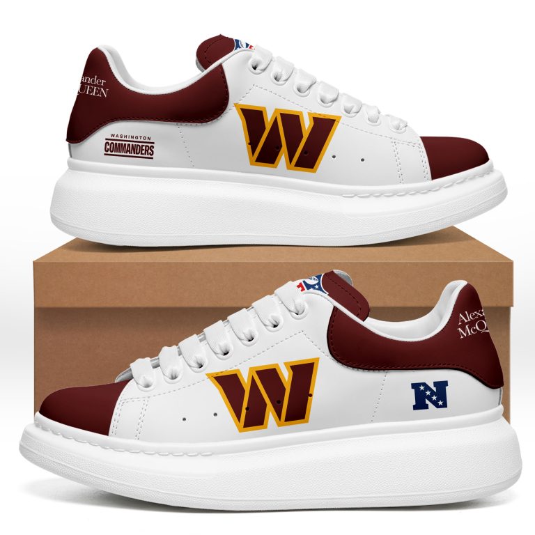 [TOUCHDOWN DEAL] NEW CUSTOMIZED NFL12 WTC WASHINGTON COMMANDERS MCQUEEN SHOES