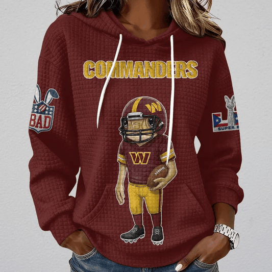 [TOUCHDOWN DEAL] NEW CUSTOMIZED NFL12 WTC WASHINGTON COMMANDERS UNISEX HOODED SWEATSHIRT