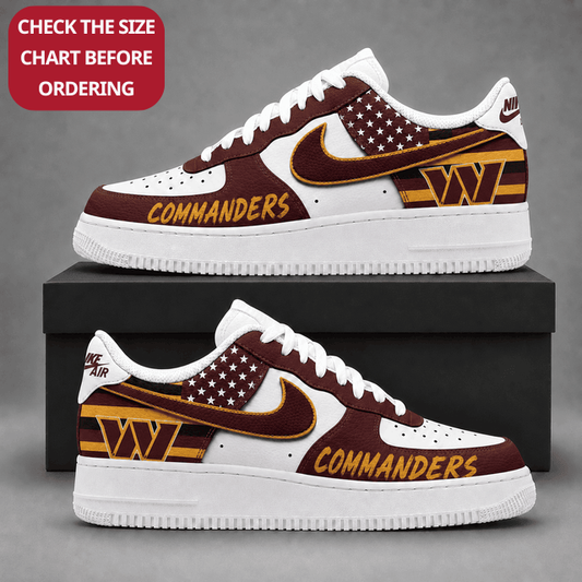 [TOUCHDOWN DEAL] NEW CUSTOMIZED NFL12 WTC WASHINGTON COMMANDERS AF1 SHOES