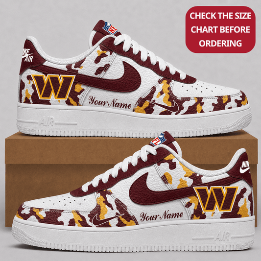 [TOUCHDOWN DEAL] NEW CUSTOMIZED NFL12 WTC WASHINGTON COMMANDERS AF1 SHOES
