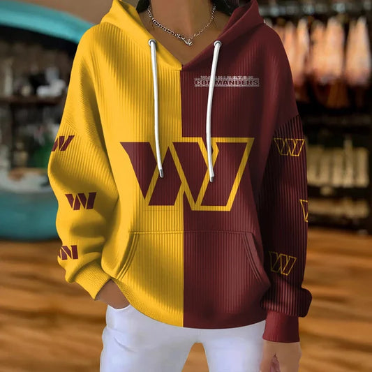 [TOUCHDOWN DEAL] NEW CUSTOMIZED NFL12 WTC WASHINGTON COMMANDERS RIBBED HOODIE & SWEATSHIRT
