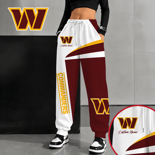 [TOUCHDOWN DEAL] NEW CUSTOMIZED NFL12 WTC WASHINGTON COMMANDERS SWEATPANTS