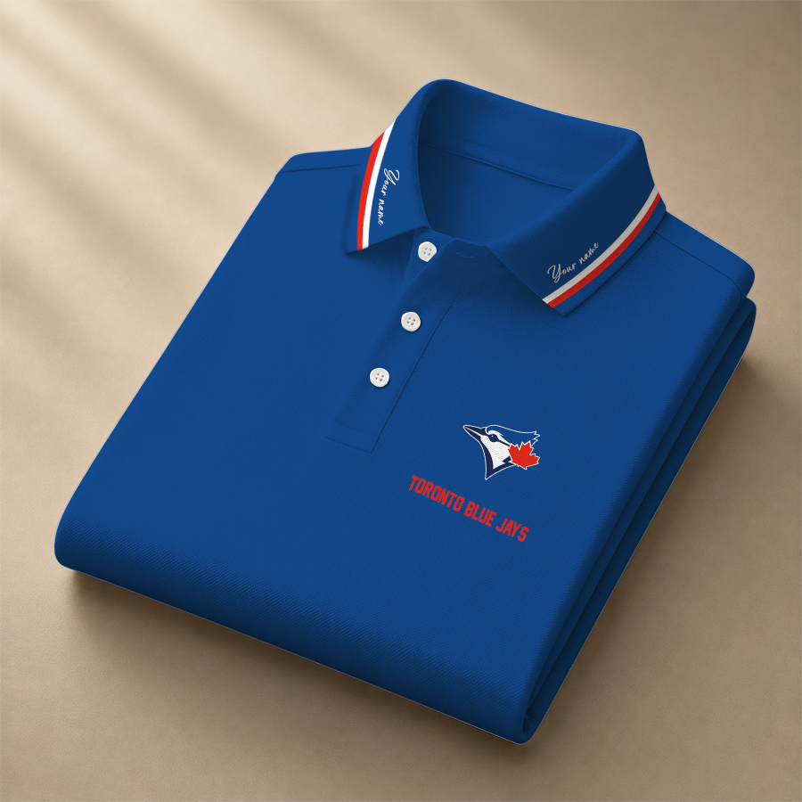 [HOMERUN DEAL] NEW CUSTOMIZED MLB12 TBJ TORONTO BLUE JAYS POLO SHIRT