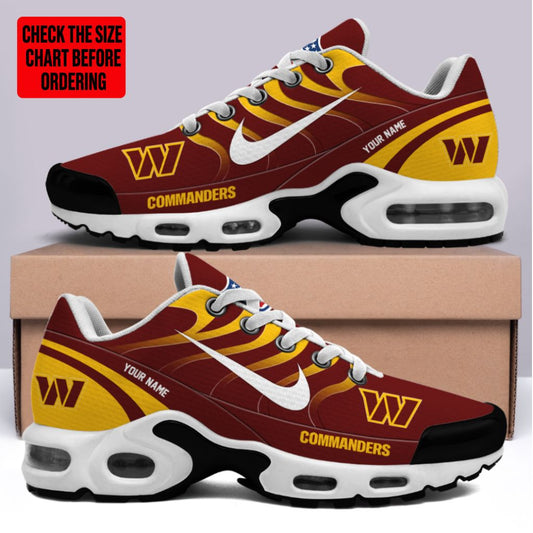 [TOUCHDOWN DEAL] NEW CUSTOMIZED NFL12 WTC WASHINGTON COMMANDERS AIR MAX PLUS SNEAKERS