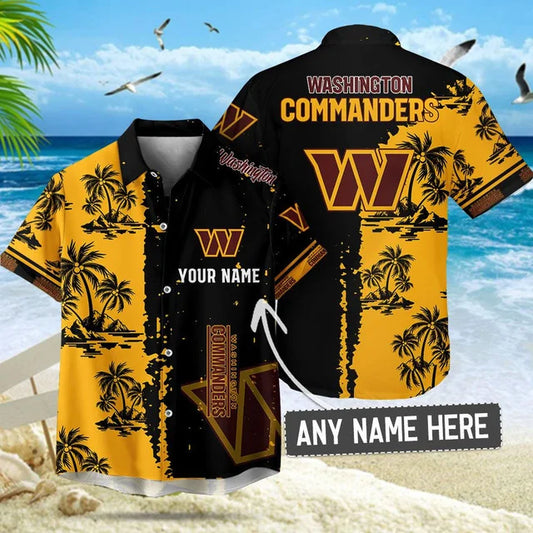 [TOUCHDOWN DEAL] NEW CUSTOMIZED NFL12 WTC WASHINGTON COMMANDERS UNISEX HAWAIIAN SHIRT & SHORTS SET