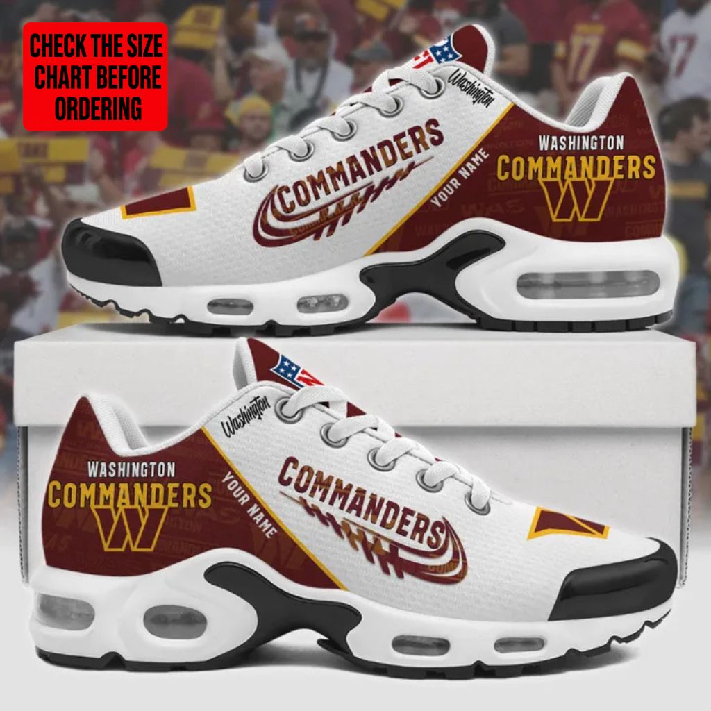 [TOUCHDOWN DEAL] NEW CUSTOMIZED NFL12 WTC WASHINGTON COMMANDERS AIR MAX PLUS SNEAKERS