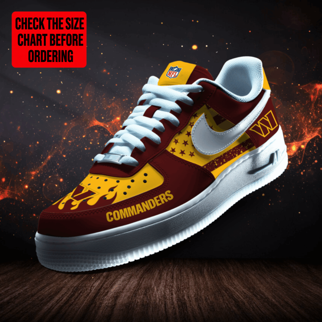 [TOUCHDOWN DEAL] NEW CUSTOMIZED NFL12 WTC WASHINGTON COMMANDERS AF1 SNEAKERS