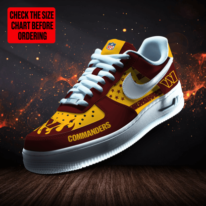 [TOUCHDOWN DEAL] NEW CUSTOMIZED NFL12 WTC WASHINGTON COMMANDERS AF1 SNEAKERS