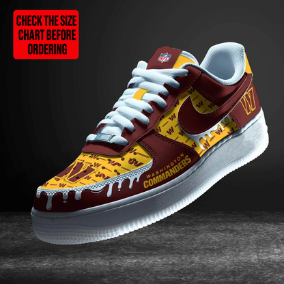 [TOUCHDOWN DEAL] NEW CUSTOMIZED NFL12 WTC WASHINGTON COMMANDERS AF1 SHOES
