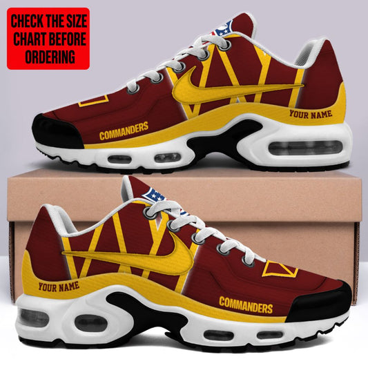 [TOUCHDOWN DEAL] NEW CUSTOMIZED NFL12 WTC WASHINGTON COMMANDERS AIR MAX PLUS SNEAKERS