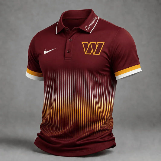 [TOUCHDOWN DEAL] NEW CUSTOMIZED NFL12 WTC WASHINGTON COMMANDERS POLO SHIRT