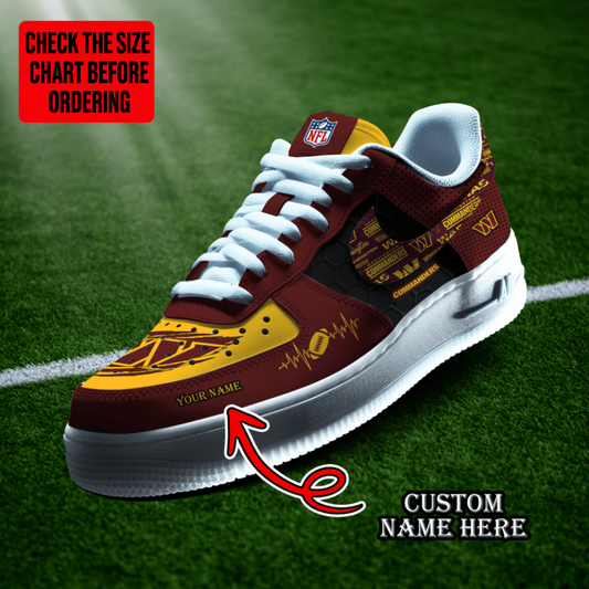 [TOUCHDOWN DEAL] NEW CUSTOMIZED NFL12 WTC WASHINGTON COMMANDERS AF1 SHOES