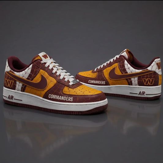 [TOUCHDOWN DEAL] NEW CUSTOMIZED NFL12 WTC WASHINGTON COMMANDERS x SPIDER AF1 SHOES