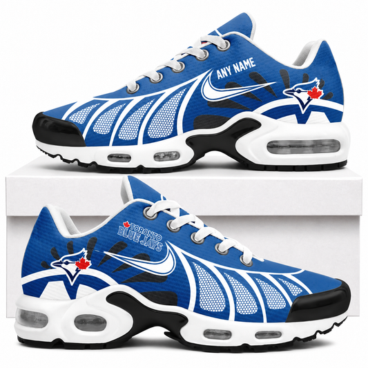 [HOMERUN DEAL] NEW CUSTOMIZED MLB12 TBJ TORONTO BLUE JAYS AIR MAX PLUS SNEAKERS