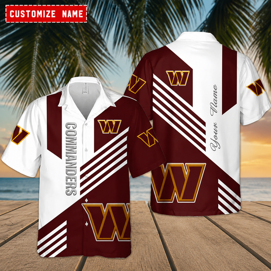 [TOUCHDOWN DEAL] NEW CUSTOMIZED NFL12 WTC WASHINGTON COMMANDERS UNISEX HAWAIIAN SHIRT