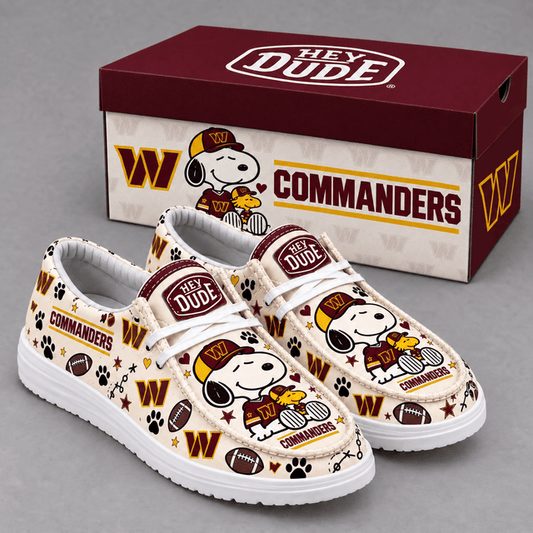 [TOUCHDOWN DEAL] NEW CUSTOMIZED NFL12 WTC WASHINGTON COMMANDERS LOAFER SHOES