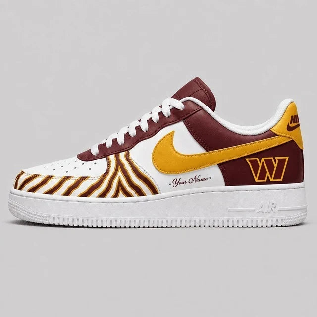 [TOUCHDOWN DEAL] NEW CUSTOMIZED NFL12 WTC WASHINGTON COMMANDERS AF1 SHOES