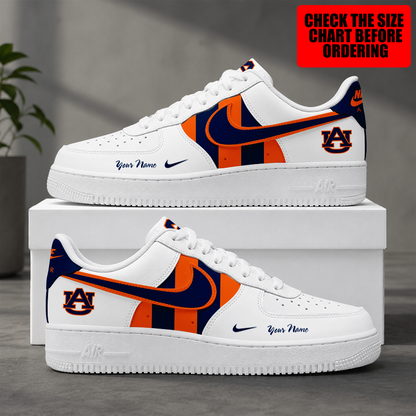 [FAN FAVORITE] NEW CUSTOMIZED NCAA FBS13 ABT AUBURN TIGERS AF1 SHOES