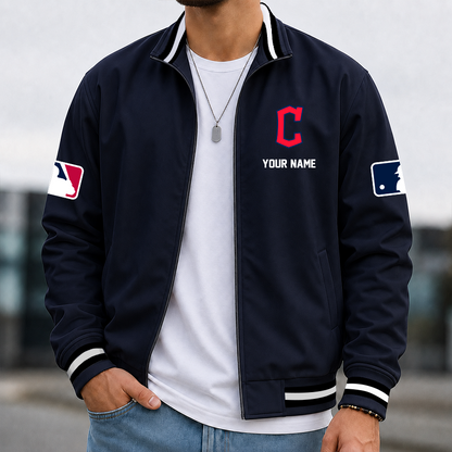 [HOMERUN DEAL] NEW CUSTOMIZED MLB13 CGS CLEVELAND GUARDIANS MULTICOLOR MEN'S CASUAL JACKET