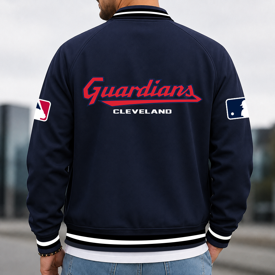 [HOMERUN DEAL] NEW CUSTOMIZED MLB13 CGS CLEVELAND GUARDIANS MULTICOLOR MEN'S CASUAL JACKET