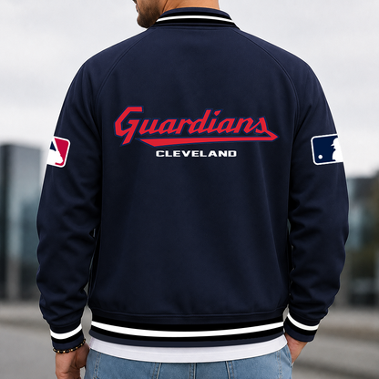 [HOMERUN DEAL] NEW CUSTOMIZED MLB13 CGS CLEVELAND GUARDIANS MULTICOLOR MEN'S CASUAL JACKET