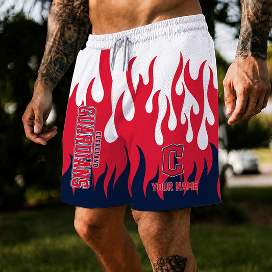 [HOMERUN DEAL] NEW CUSTOMIZED MLB13 CGS CLEVELAND GUARDIANS SHORT PANTS