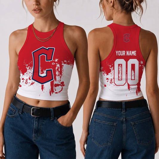 [HOMERUN DEAL] NEW CUSTOMIZED MLB13 CGS THE GUARDIANS WOMEN'S CROP TOP
