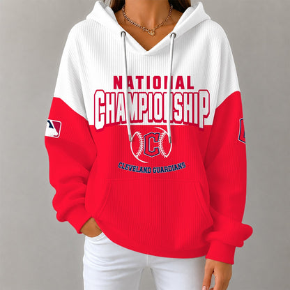 [HOMERUN DEAL] NEW CUSTOMIZED MLB13 CGS CLEVELAND GUARDIANS RIBBED HOODIE & SWEATSHIRT