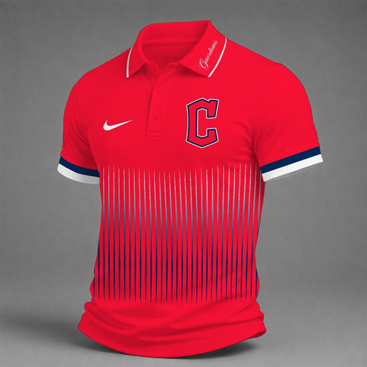 [HOMERUN DEAL] NEW CUSTOMIZED MLB13 CGS CLEVELAND GUARDIANS POLO SHIRT