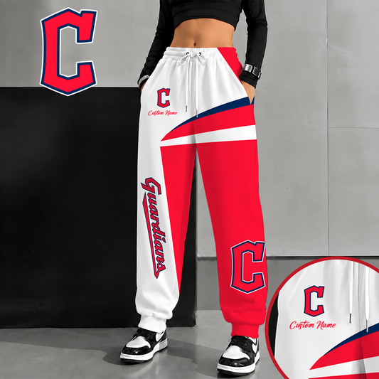 [HOMERUN DEAL] NEW CUSTOMIZED MLB13 CGS CLEVELAND GUARDIANS SWEATPANTS