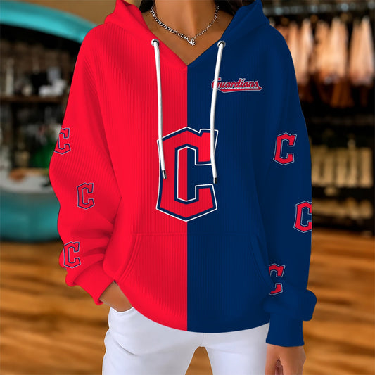 [HOMERUN DEAL] NEW CUSTOMIZED MLB13 CGS CLEVELAND GUARDIANS RIBBED HOODIE & SWEATSHIRT