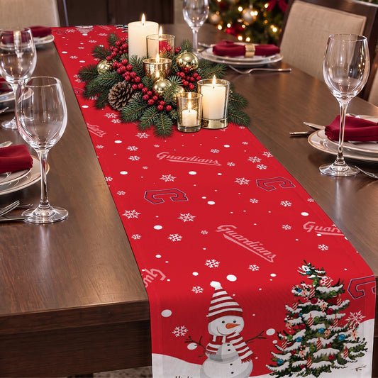 [HOMERUN DEAL] NEW CUSTOMIZED MLB13 CGS CLEVELAND GUARDIANS TABLE RUNNER