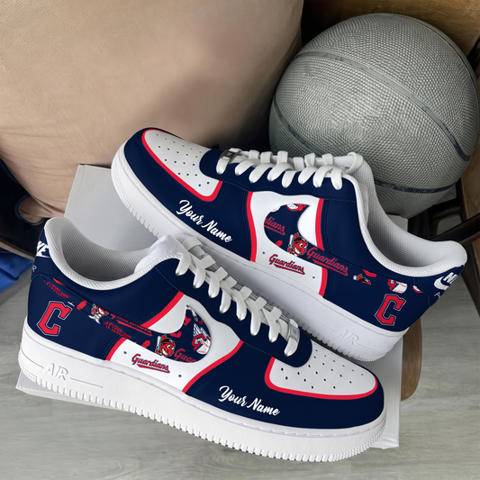[HOMERUN DEAL] NEW CUSTOMIZED MLB13 CGS CLEVELAND GUARDIANS AF1 SHOES