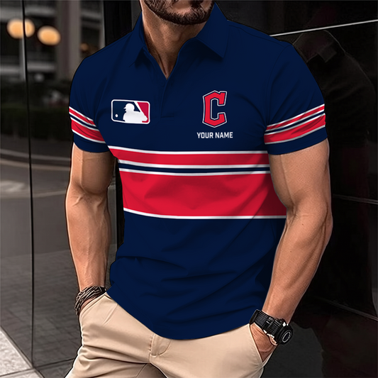 [HOMERUN DEAL] NEW CUSTOMIZED MLB13 CGS CLEVELAND GUARDIANS POLO SHIRT