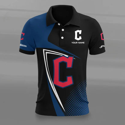 [HOMERUN DEAL] NEW CUSTOMIZED MLB13 CGS CLEVELAND GUARDIANS POLO SHIRT