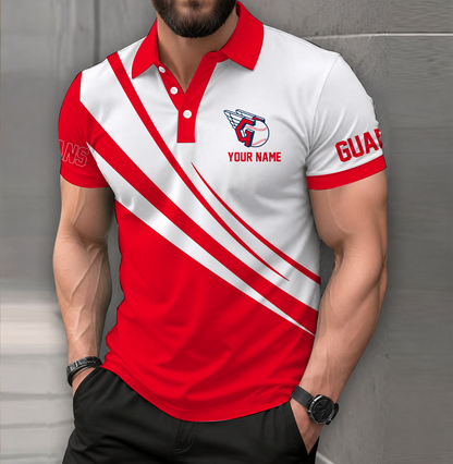 [HOMERUN DEAL] NEW CUSTOMIZED MLB13 CGS CLEVELAND GUARDIANS POLO SHIRT