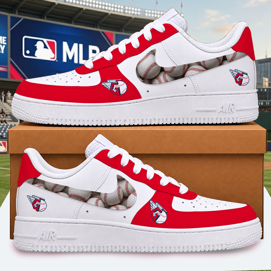 [HOMERUN DEAL] NEW CUSTOMIZED MLB13 CGS CLEVELAND GUARDIANS AF1 SHOES
