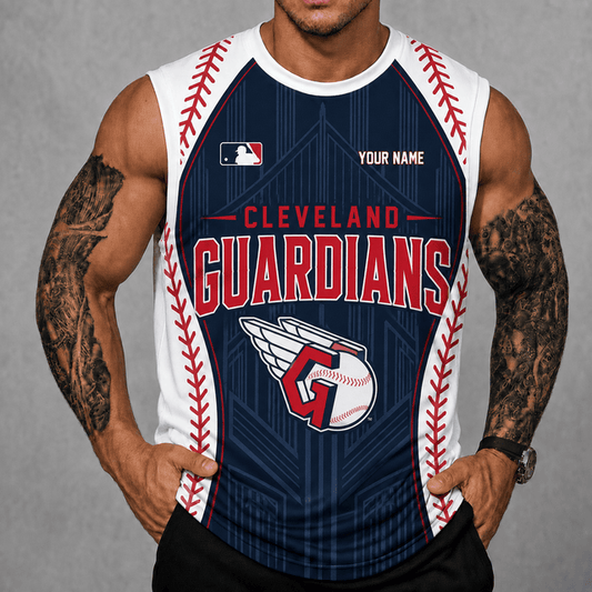 [HOMERUN DEAL] NEW CUSTOMIZED MLB13 CGS CLEVELAND GUARDIANS TANK TOP & GYM SHIRT