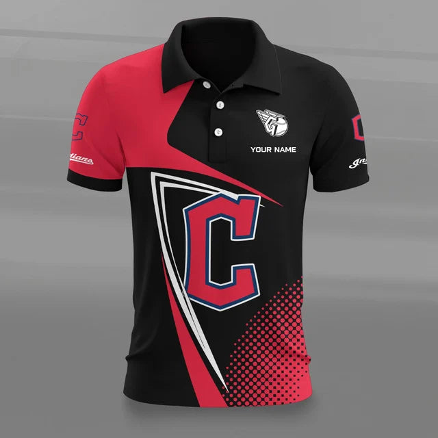 [HOMERUN DEAL] NEW CUSTOMIZED MLB13 CGS CLEVELAND GUARDIANS POLO SHIRT