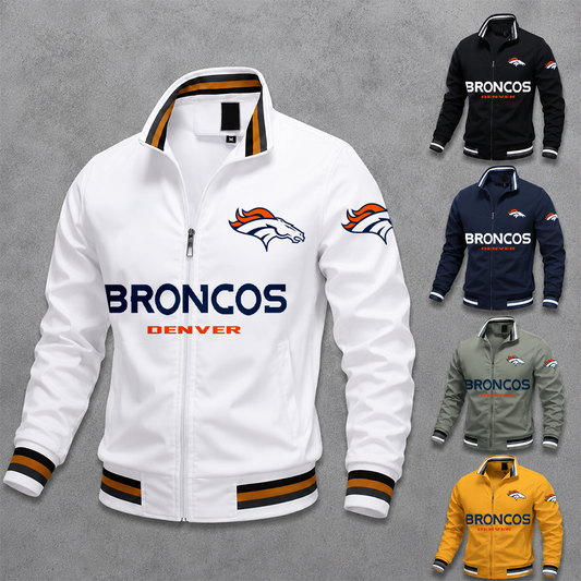 [TOUCHDOWN DEAL] NEW CUSTOMIZED NFL13 DVB DENVER BRONCOS MEN'S CASUAL JACKET